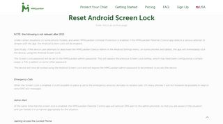 
                            2. Reset Android Screen Lock – MMGuardian