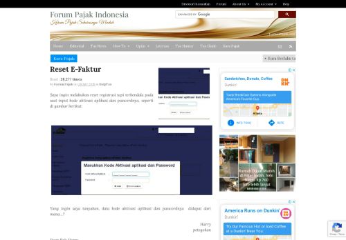 
                            11. Reset E-Faktur | Forum Pajak Indonesia