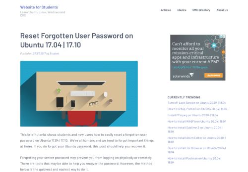 
                            4. Reset Forgotten User Password on Ubuntu 17.04 / 17.10