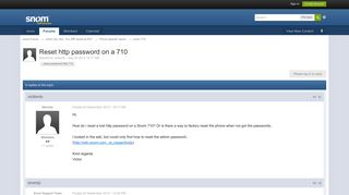 
                            2. Reset http password on a 710 - snom 710 - snom Forum