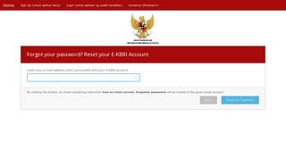 
                            3. Reset my password. - eKBRI : Indonesian Embassy in South Korea ...