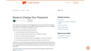 
                            7. Reset or Change Your Password – Help Center - Wattpad Support