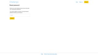 
                            11. Reset password - Chatango