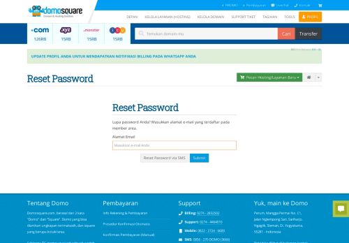 
                            13. Reset Password - Domosquare.Com