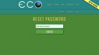 
                            5. Reset Password - ECO Login - Strange Loop Games