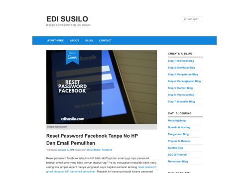 
                            5. Reset Password Facebook Tanpa No HP dan Email Pemulihan