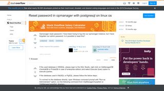 
                            10. Reset password in opmanager with postgresql on linux os - Stack ...