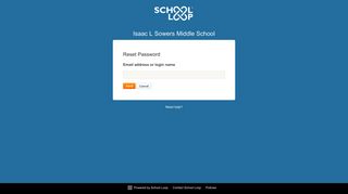 
                            8. Reset Password - Isaac L Sowers Middle School - School Loop