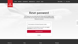 
                            11. Reset password | Login | Emirates