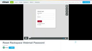 
                            9. Reset Rackspace Webmail Password on Vimeo