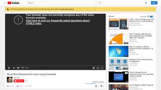 
                            9. Reset Root Password On Linux using Clonezilla - YouTube