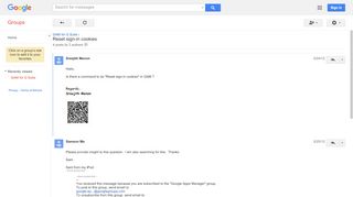 
                            11. Reset sign-in cookies - Google Groups