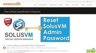 
                            13. Reset SolusVM Admin Password - 24x7servermanagement
