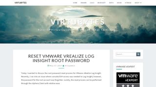 
                            6. Reset VMware vRealize Log Insight Root Password - VirtuBytes