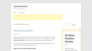 
                            10. reset yahoo password Archives - Reset Password