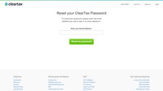 
                            9. Reset Your ClearTax Password | ClearTax.in