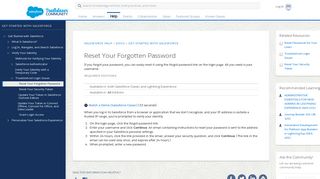 
                            1. Reset Your Forgotten Password - Salesforce Help