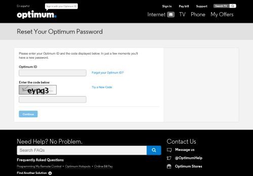 
                            11. Reset Your Optimum Password | Optimum