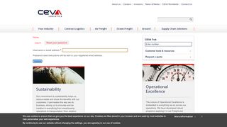 
                            3. Reset your password | CEVA Logistics