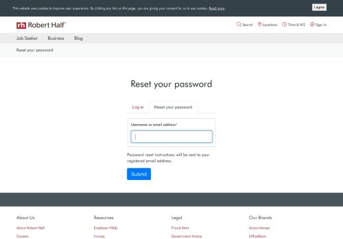 
                            4. Reset your password | Robert Half