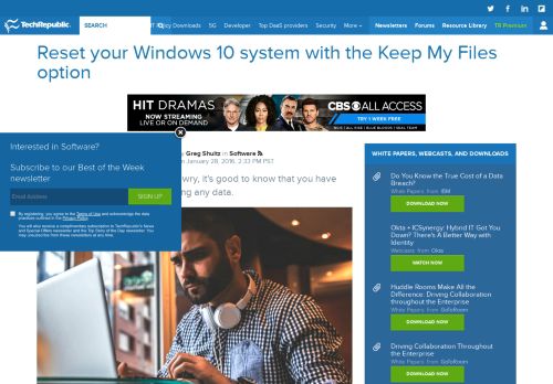 
                            2. Reset your Windows 10 system with the Keep My Files option ...