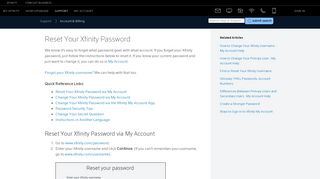 
                            9. Reset Your Xfinity Password