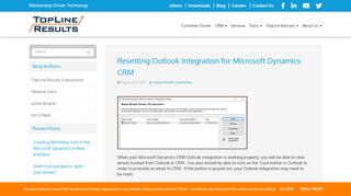 
                            11. Resetting Outlook Integration for Microsoft Dynamics CRM ...