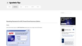 
                            11. Resetting Password for APC PowerChute Business Edition