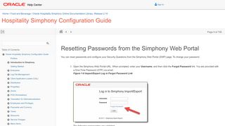 
                            11. Resetting Passwords from the Simphony Web Portal - Oracle Docs