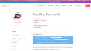 
                            5. Resetting Passwords - Laravel - The PHP Framework For Web Artisans