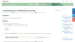 
                            3. Resetting Scores in Wiley Efficient Learning | Wiley