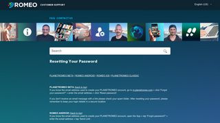 
                            4. Resetting Your Password – PlanetRomeo Support