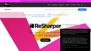 
                            2. ReSharper: The Visual Studio Extension for .NET Developers by ...