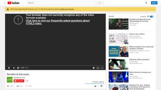 
                            12. Residência Educação - YouTube