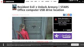 
                            9. Resident Evil 2 Unlock Armory | STARS Office computer USB drive ...