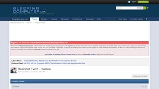 
                            10. Resident Evil 2...remake - Computer Gaming - Bleeping Computer