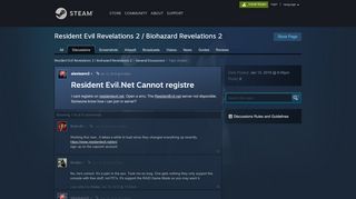 
                            7. Resident Evil.Net Cannot registre :: Resident Evil Revelations 2 ...