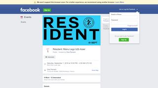 
                            7. Résident: Manu Lego b2b Asier - Facebook