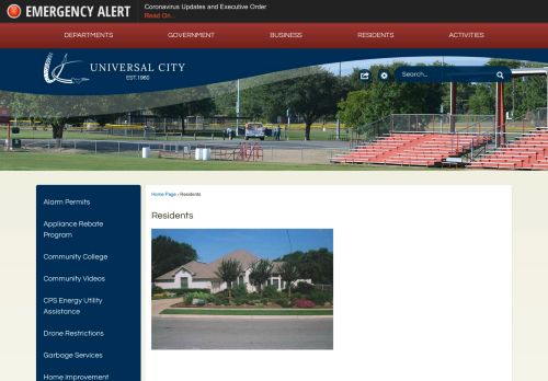 
                            13. Residents | Universal City, TX - Official Website - City of Universal City