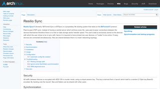 
                            7. Resilio Sync - ArchWiki