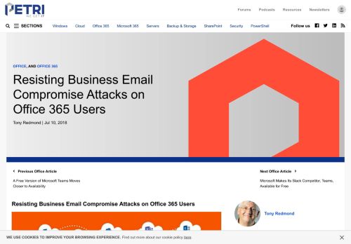 
                            6. Resisting Business Email Compromise Attacks on Office 365 Users ...