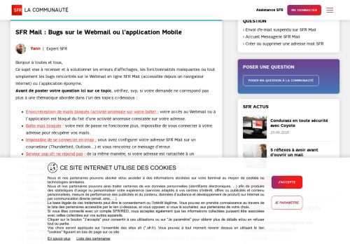 
                            2. Résolu : Accéder à une boite mail club-internet - Le Forum SFR ...