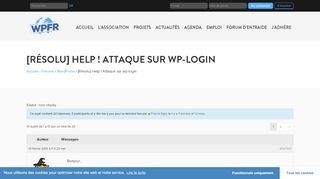 
                            12. [Résolu] Help ! Attaque sur wp-login - WPFR