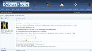 
                            5. RESOLU login coincé / Installation de Debian / Debian-facile