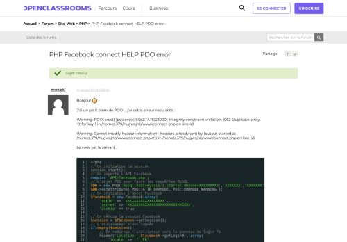 
                            11. [Résolu] PHP Facebook connect HELP PDO error par monaki ...