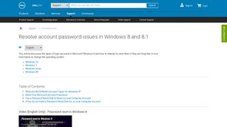 
                            7. Resolve account password issues in Windows 8 and 8.1 | Dell US