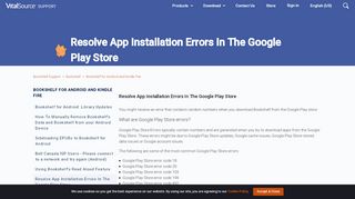 
                            11. Resolve app installation errors in Google Play Store – Bookshelf ...