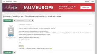 
                            8. [resolved] Cant login with Winbox over the internet do a mikrotik ...