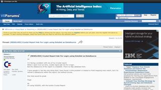 
                            13. [RESOLVED] Crystal Report Ask For Login using DataSet as ...