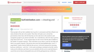 
                            9. [Resolved] gulfjobseeker.com - Cheating and fraud, Review 665638 ...